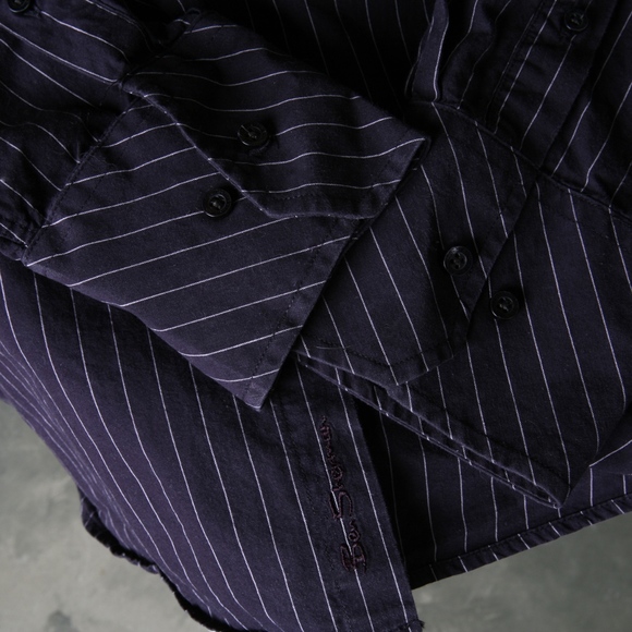 Ben Sherman DkBrown Pinstripe Buck Windsor Warrior - Picture 6 of 8